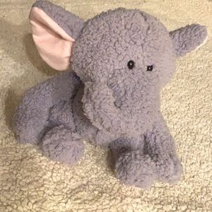 Adorable pink & purple elephant 9 inches